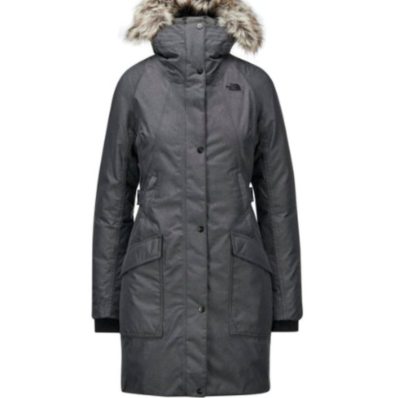 North Face - Womens Outer Borough Parka Dark Heathered Grey - Picture 1 of 1